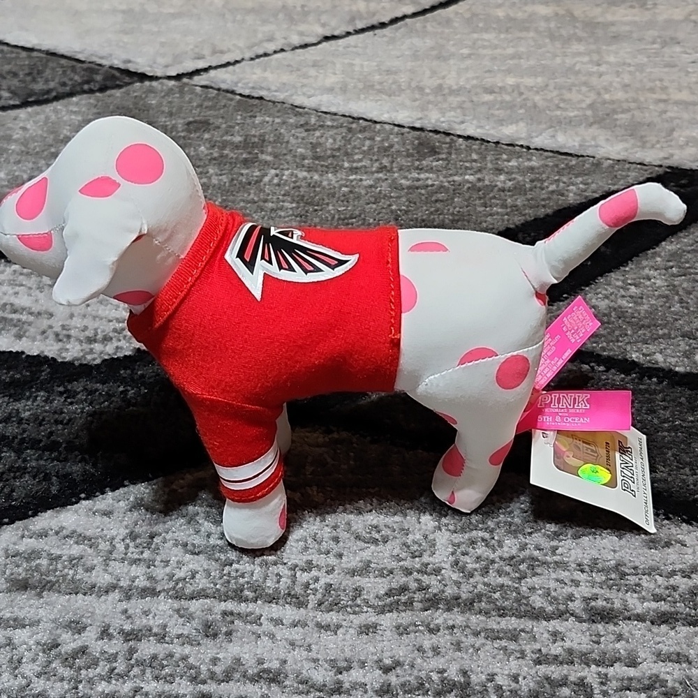VS PINK RARE ATLANTA FLACONS 1ST-EDITION NFL JERSEY  PLUSH COLLECTIBLE DOG - Picture 2 of 15